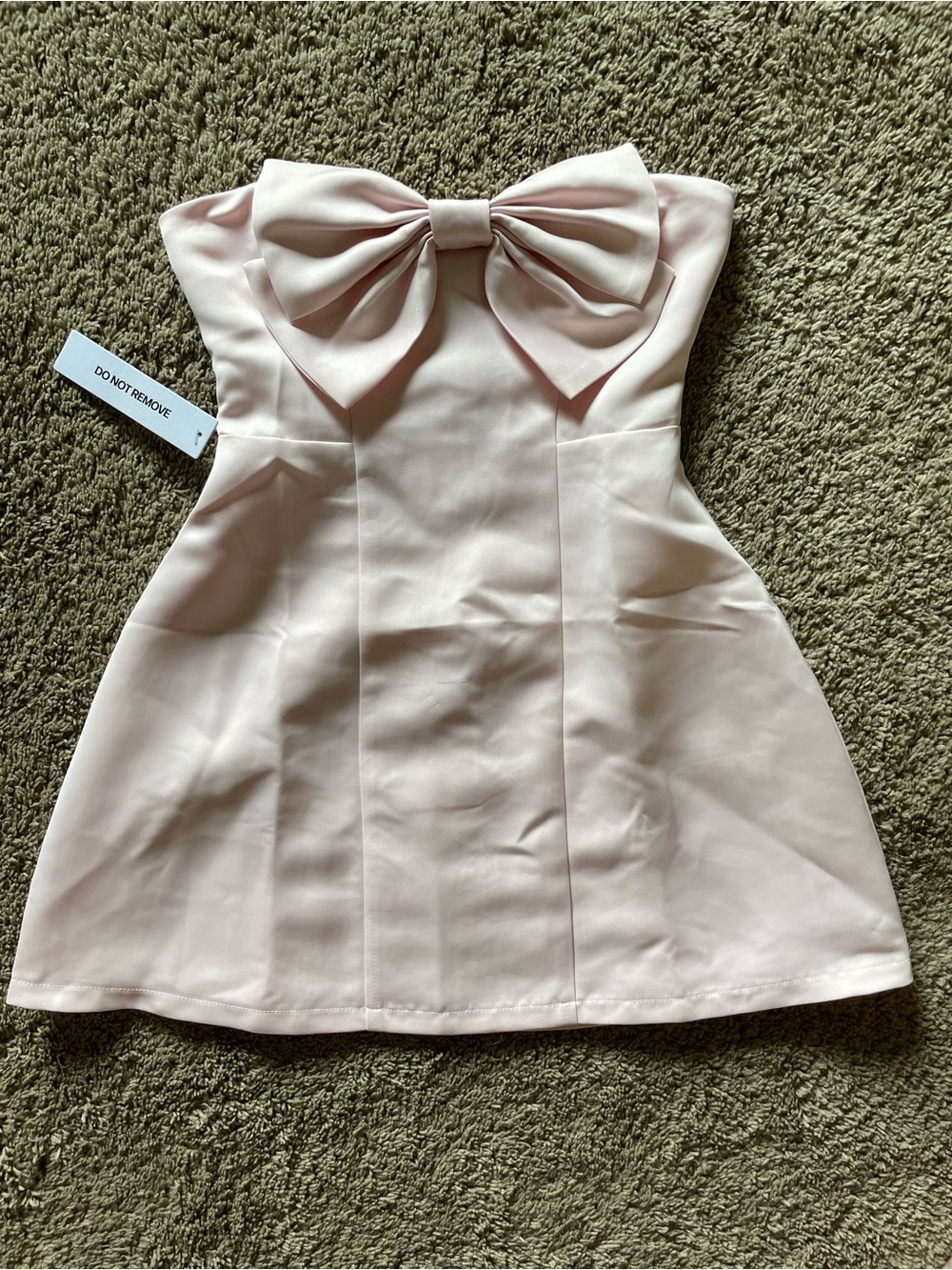 Princess Polly Genevie Bow Strapless Minidress Pink Sz 2 NWT - Picture 5 of 6